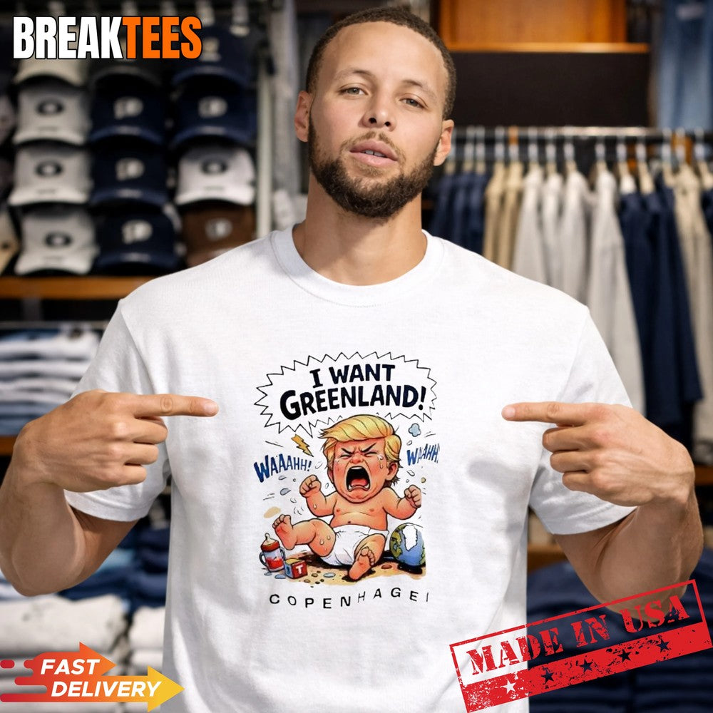Trump I want greenland copenhagen - Adult & Kids T-Shirts, Sweatshirts & Hoodies apparel design preview 1