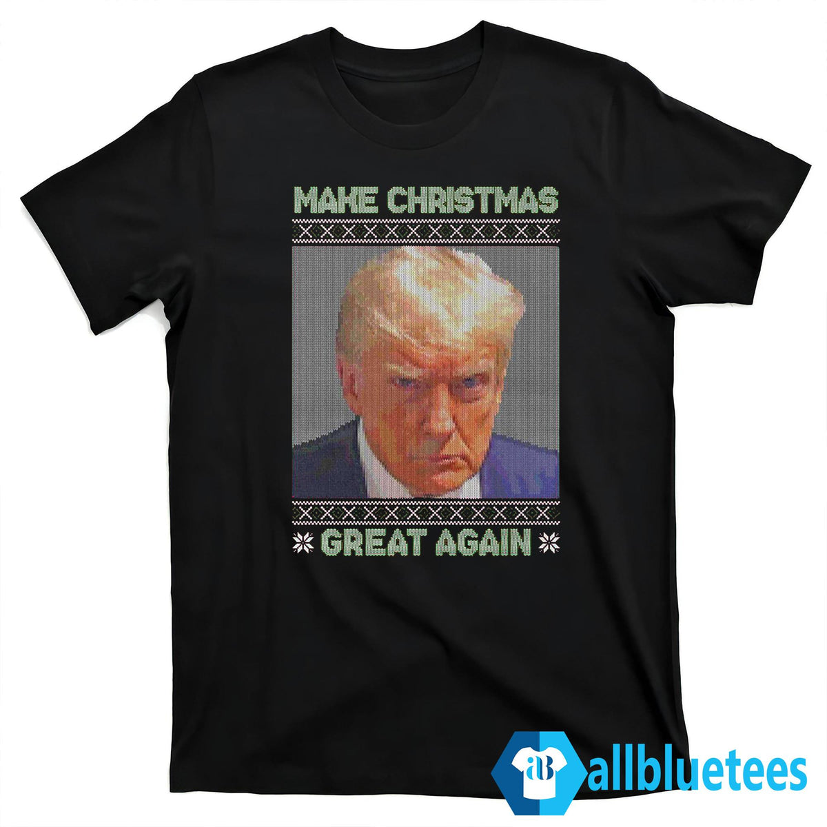 Trump Mugshot Make Christmas Great Again Christmas Sweater - Holiday Gift product image 4