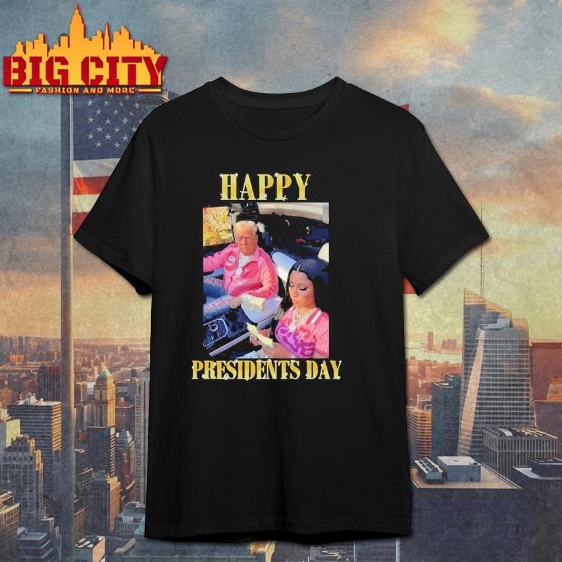 Trump Nicki Happy Presidents Day - Adult & Kids T-Shirts, Sweatshirts & Hoodies apparel design preview 1
