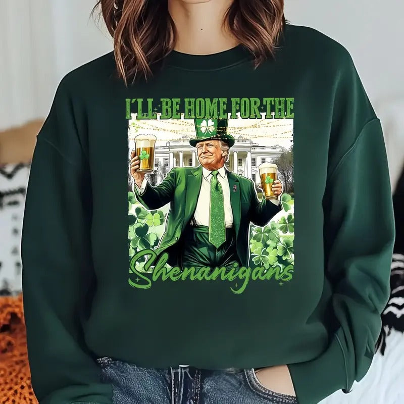 Trump Patrick Days Top Womenswear - Adult & Kids T-Shirts, Sweatshirts & Hoodies apparel design preview 1