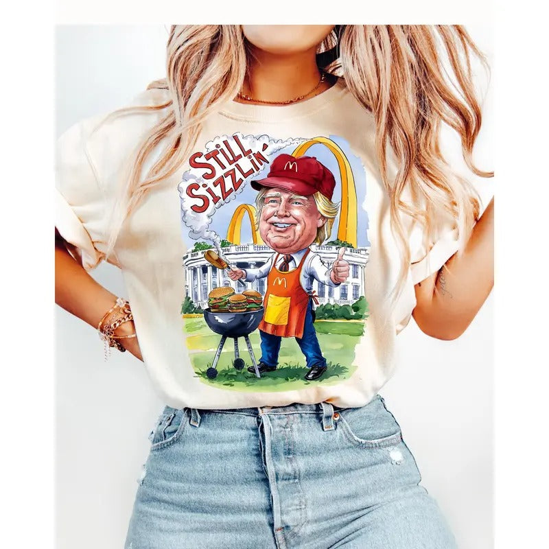 Trump Png Mcdonald'S Funny Sublimation Political - Adult & Kids T-Shirts, Sweatshirts & Hoodies apparel design preview 1