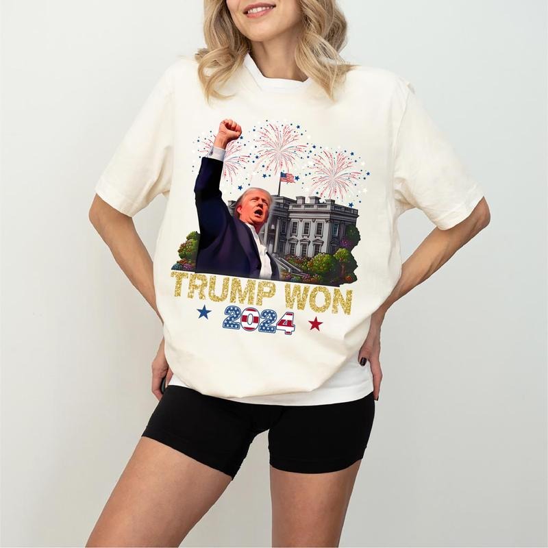 Trump Won 2024 Election Inauguration We Again - Adult & Kids T-Shirts, Sweatshirts & Hoodies apparel design preview 1