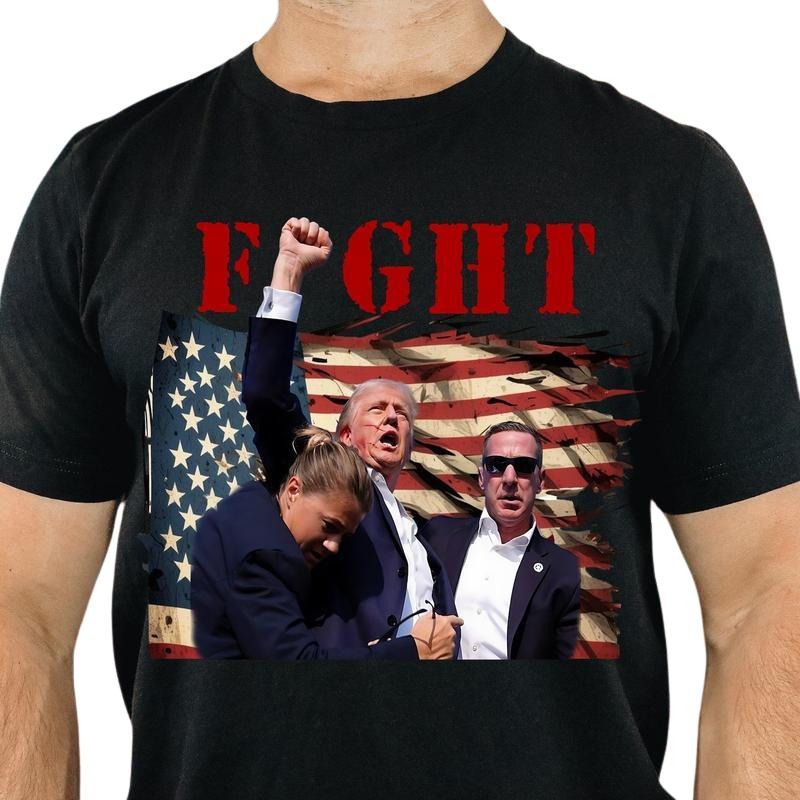 Trumpp Fight MAGA Fist Pump Sho0ting Survivor - Adult & Kids T-Shirts, Sweatshirts & Hoodies apparel design preview 1