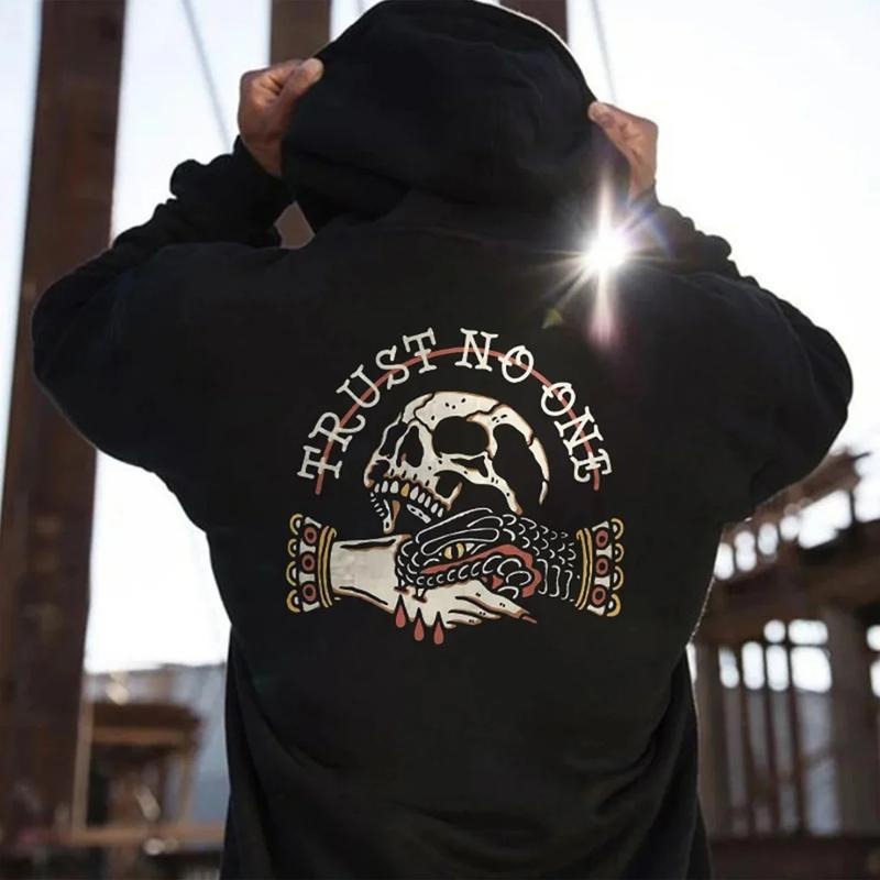 Trust No One Skull Printed Cozy Comfortable Every - Adult & Kids T-Shirts, Sweatshirts & Hoodies apparel design preview 1