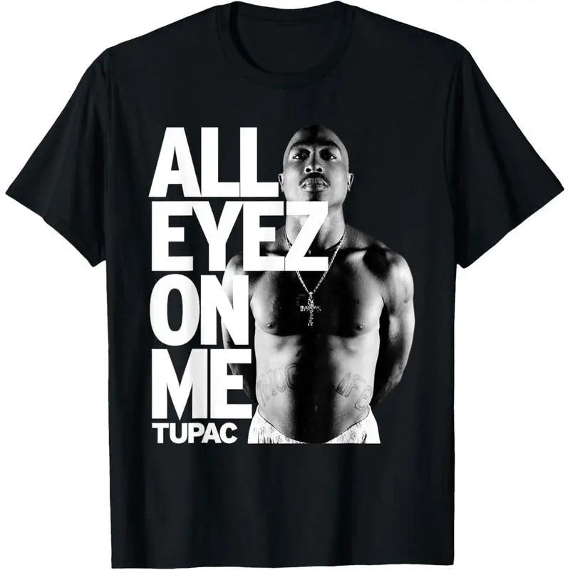 Tupac All Eyez Me Vintage Shakur 2Pac 90s Rapper Hip - Adult & Kids T-Shirts, Sweatshirts & Hoodies apparel design preview 1