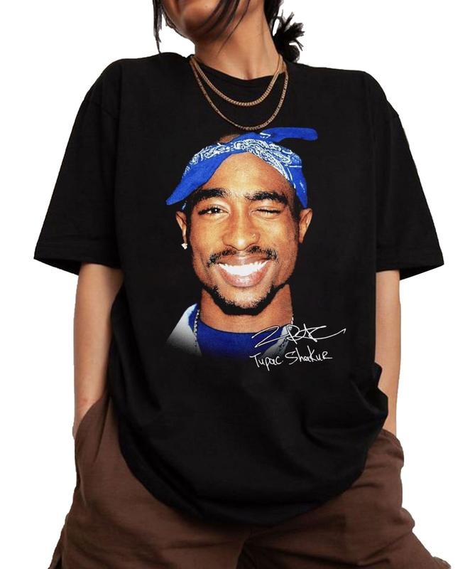 Tupac Big Face Head Vintage Shakur 2Pac 90s Bootleg - Adult & Kids T-Shirts, Sweatshirts & Hoodies apparel design preview 1