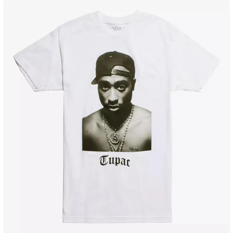 Tupac Black White Photo OFFICIAL BAND CALIFORNIA LOVE - Adult & Kids T-Shirts, Sweatshirts & Hoodies apparel design preview 1