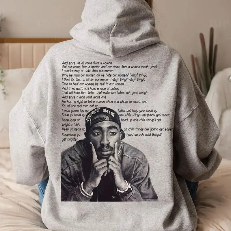 Tupac Lyric Vintage Shakur 2Pac 90s Hip Hop Legends - Adult & Kids T-Shirts, Sweatshirts & Hoodies apparel design preview 1