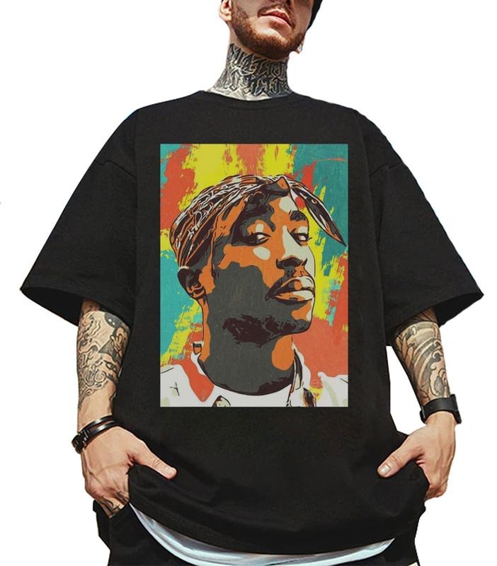 Tupac 2pac Shakur Rapper 1990s Vintage Retro 90s - Adult & Kids T-Shirts, Sweatshirts & Hoodies apparel design preview 1