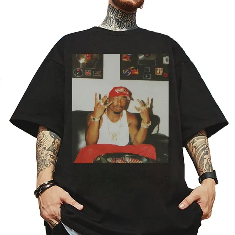 Tupac 90s 2Pac Hip Hop Legends Rapper Hiphop - Adult & Kids T-Shirts, Sweatshirts & Hoodies apparel design preview 1