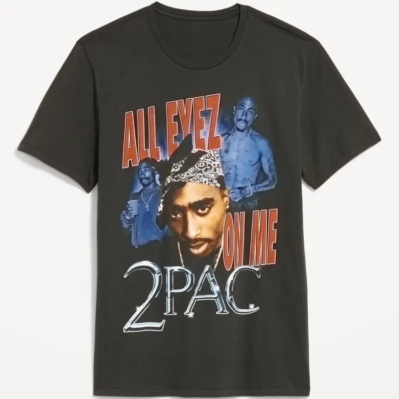 Tupac Hip Hop Short Sleeve Him Her Fan - Adult & Kids T-Shirts, Sweatshirts & Hoodies apparel design preview 1