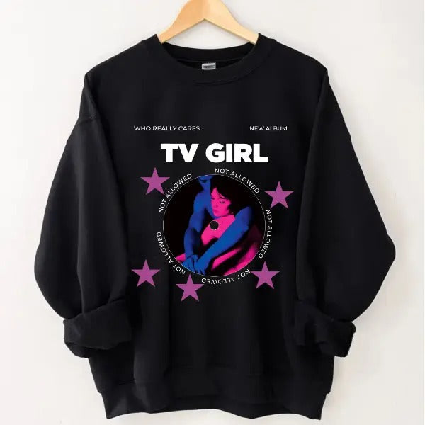 Tv Girl Who Really Cares Album Not Allowed Cotton - Adult & Kids T-Shirts, Sweatshirts & Hoodies apparel design preview 1