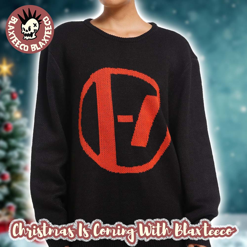 Twenty One Pilots Signature Red Logo In Black Knit - Adult & Kids T-Shirts, Sweatshirts & Hoodies apparel design preview 1