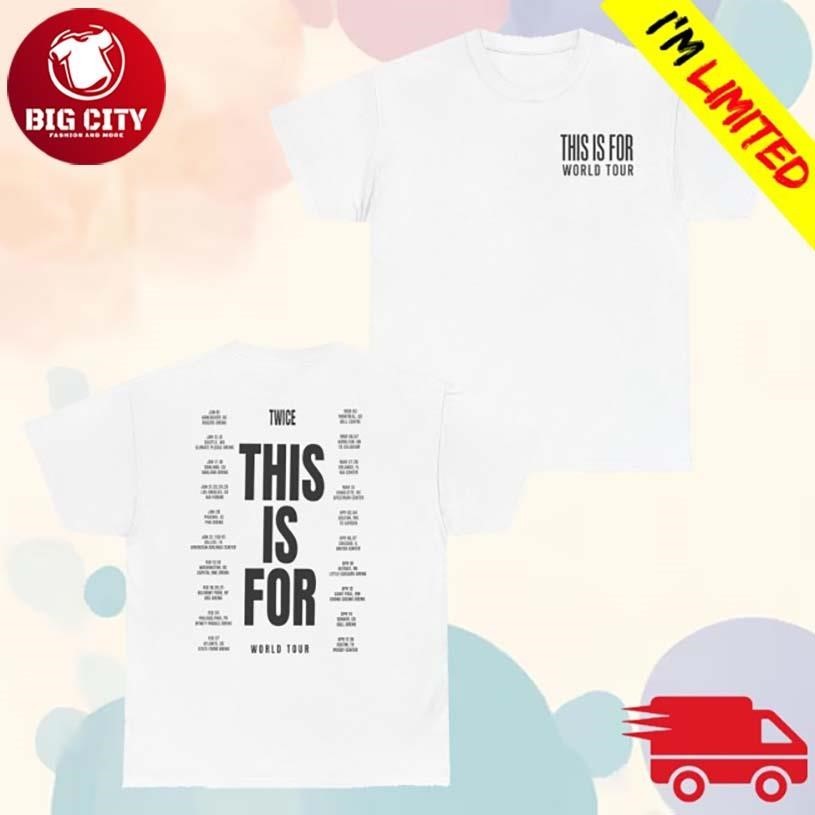 Twice Tour Store White Dates Two Sided - Adult & Kids T-Shirts, Sweatshirts & Hoodies apparel design preview 1