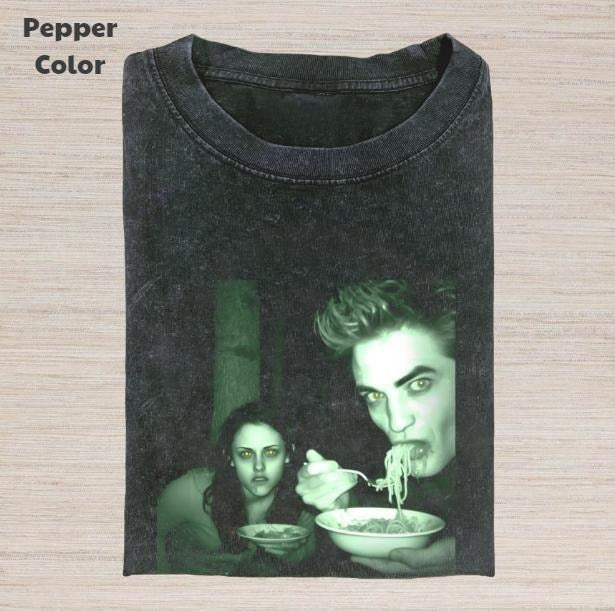 Twilight Vintage Edward Cullen Bella Swan Eat - Adult & Kids T-Shirts, Sweatshirts & Hoodies apparel design preview 1