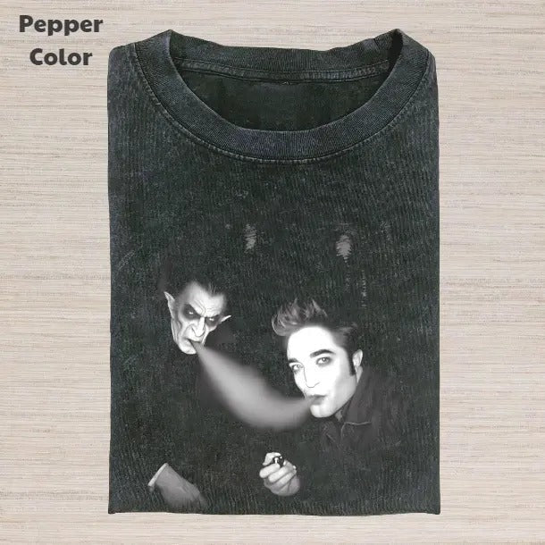 Twilight Vintage Edward Cullen Dracula Smoking Movies - Adult & Kids T-Shirts, Sweatshirts & Hoodies apparel design preview 1