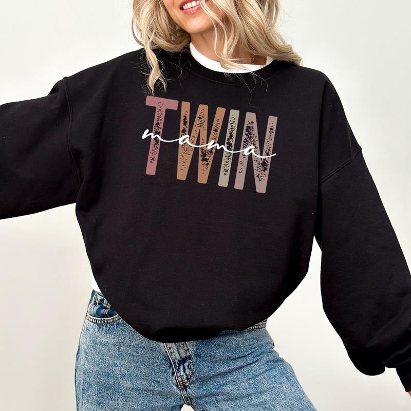 Twin Mama Mom Girl Mam Club Boy Cute Life - Adult & Kids T-Shirts, Sweatshirts & Hoodies apparel design preview 1