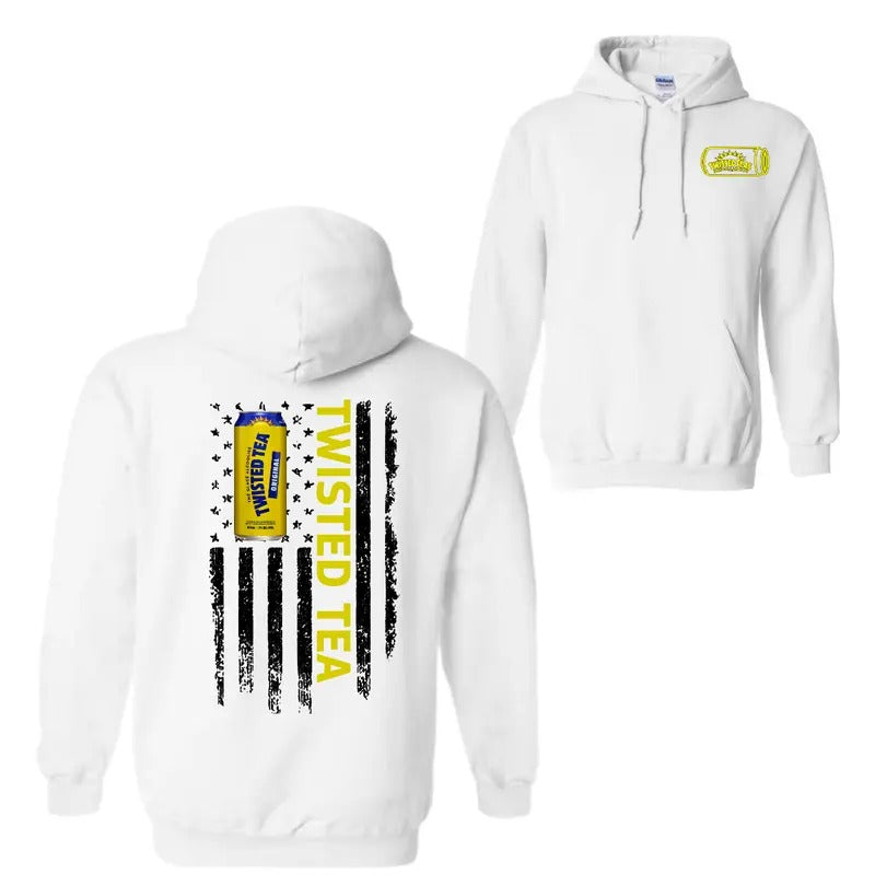 Twisted Tea Logo Flag 2 Sided - Adult & Kids T-Shirts, Sweatshirts & Hoodies apparel design preview 1