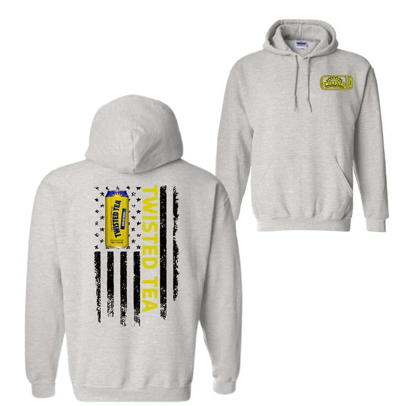 Twisted Tea Logo Flag 2 Sided Light - Adult & Kids T-Shirts, Sweatshirts & Hoodies apparel design preview 1
