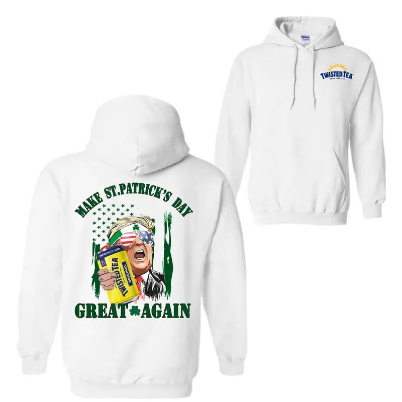 Twisted Tea Make St. Patrick'S Day Great Again Casual - Adult & Kids T-Shirts, Sweatshirts & Hoodies apparel design preview 1