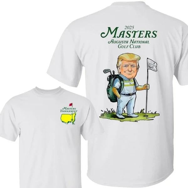 Two Sided 2025 Trump Master Tournament Augusta 91 - Adult & Kids T-Shirts, Sweatshirts & Hoodies apparel design preview 1