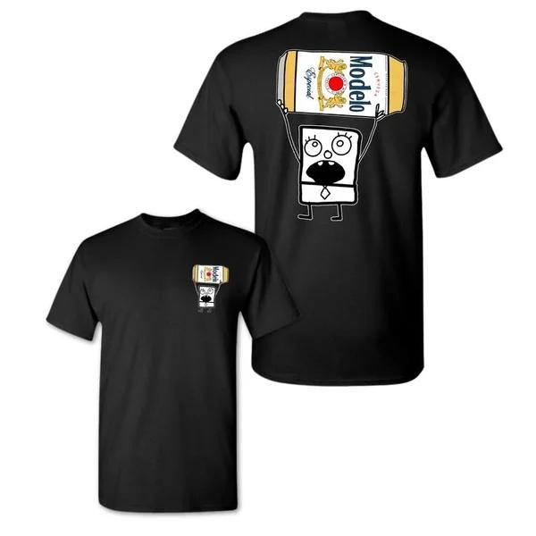 Two Sided Modelo Funny Summer Outdoors Beer Lover - Adult & Kids T-Shirts, Sweatshirts & Hoodies apparel design preview 1
