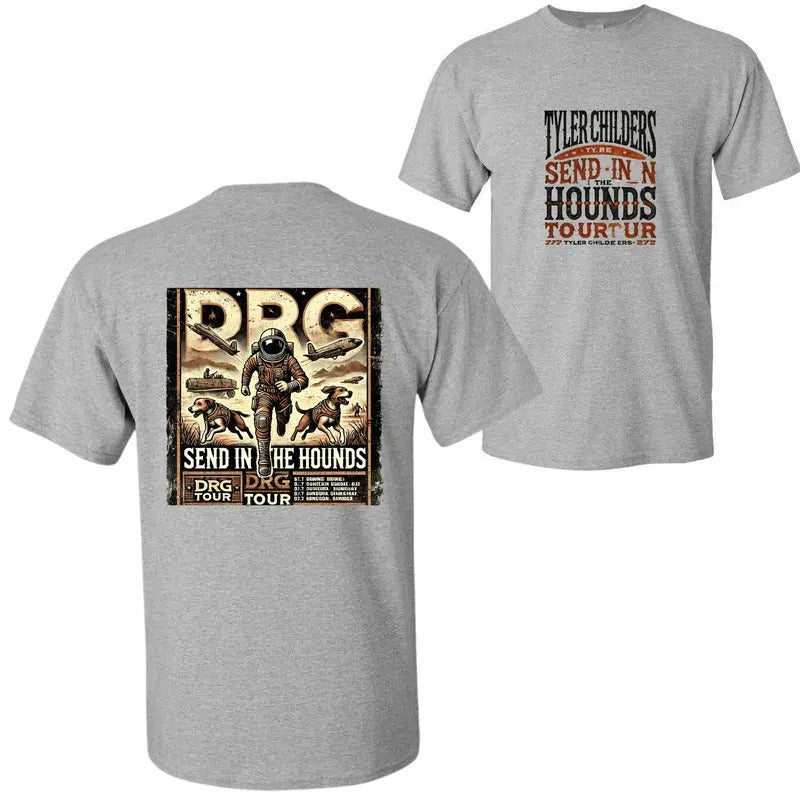 Tyler Childers Send Hounds Tour Astronaut Fans Unique - Adult & Kids T-Shirts, Sweatshirts & Hoodies apparel design preview 1