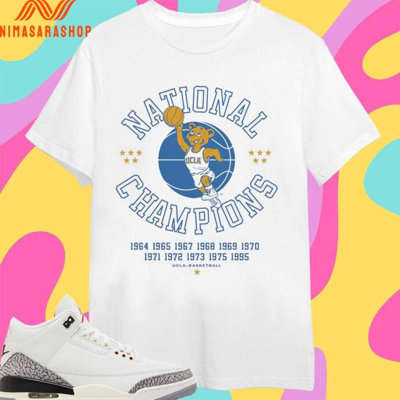 UCLA Bruins Men’s Basketball 11 Time National - Adult & Kids T-Shirts, Sweatshirts & Hoodies apparel design preview 1