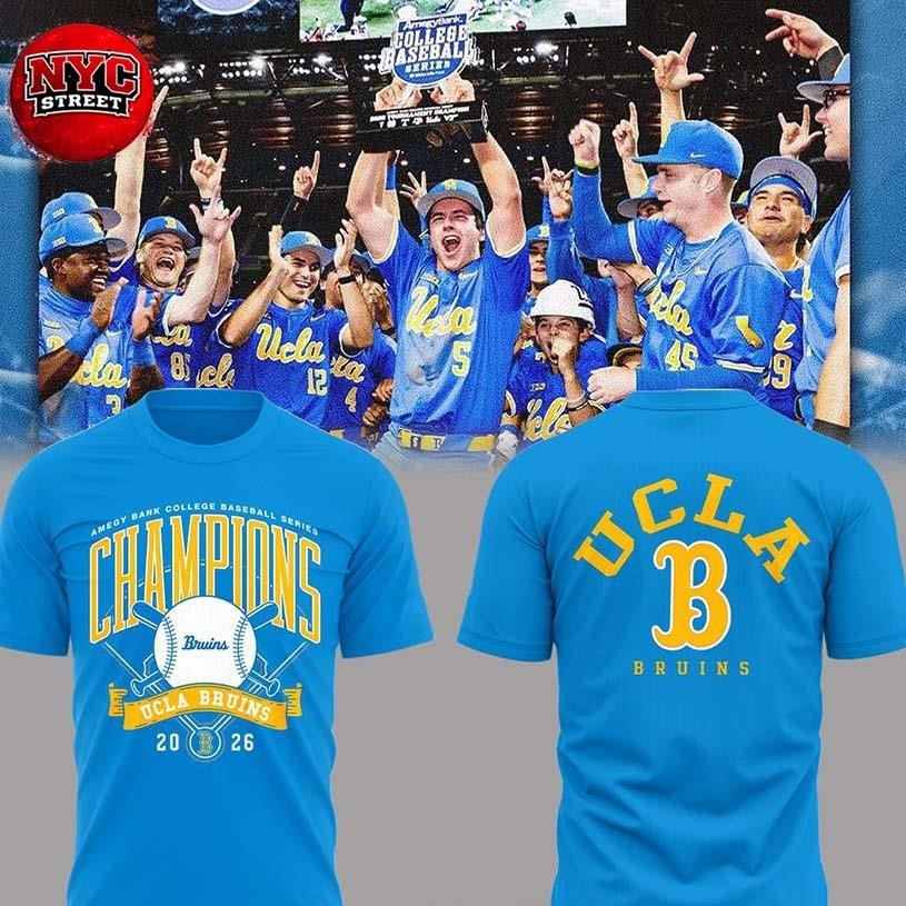 UCLA Bruins x Amegy Bank College Baseball Series - Adult & Kids T-Shirts, Sweatshirts & Hoodies apparel design preview 1
