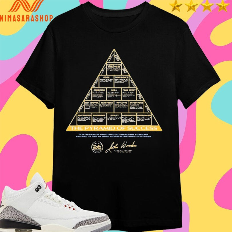UCLA John Wooden The Pyramid Of Success - Adult & Kids T-Shirts, Sweatshirts & Hoodies apparel design preview 1