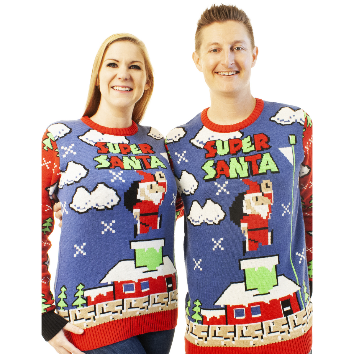 Super Santa | For Men & Women | Unisex Sizing Ugly Christmas Sweater - Holiday Gift product image