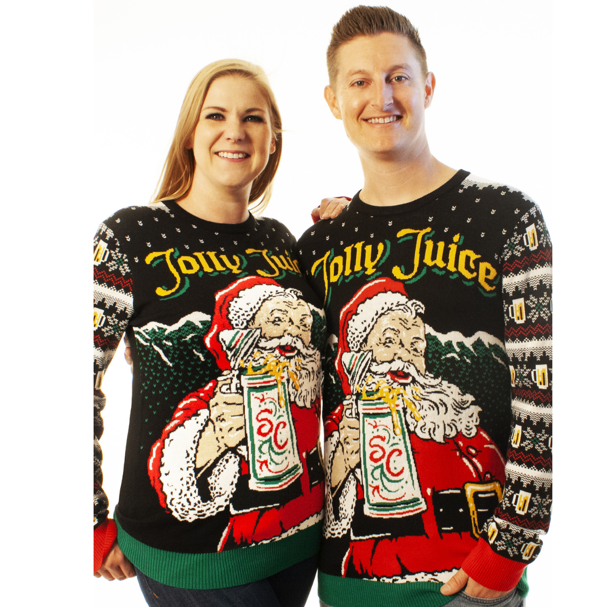 Jolly Juice | For Men & Women | Unisex Sizing Ugly Christmas Sweater - Holiday Gift product image
