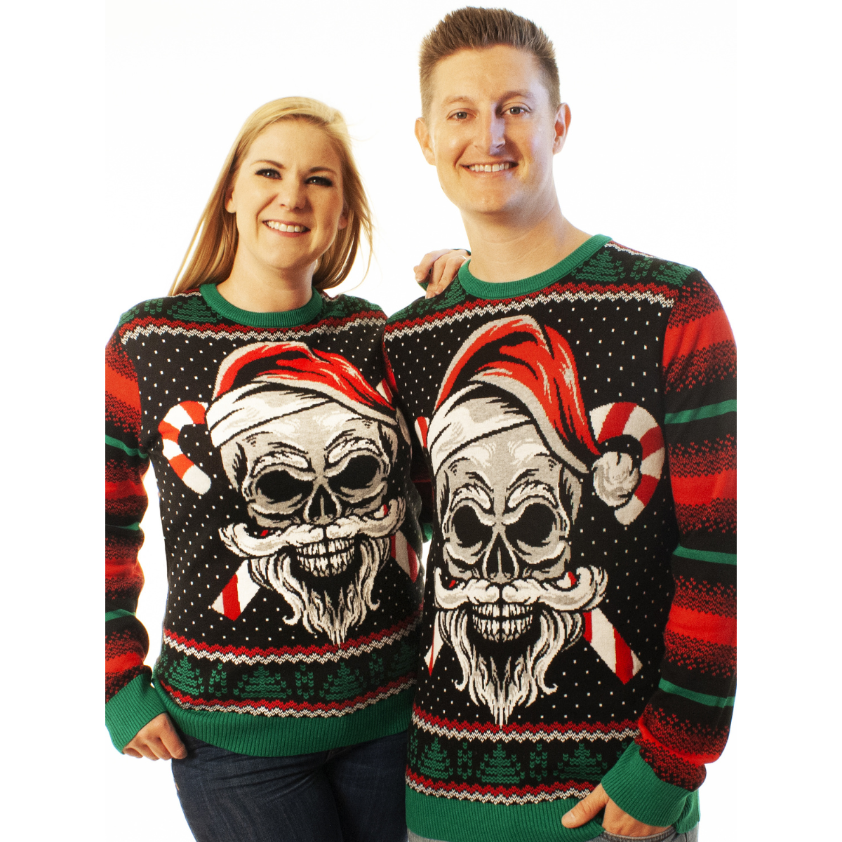 Skull Santa | For Men & Women | Unisex Sizing Ugly Christmas Sweater - Holiday Gift product image