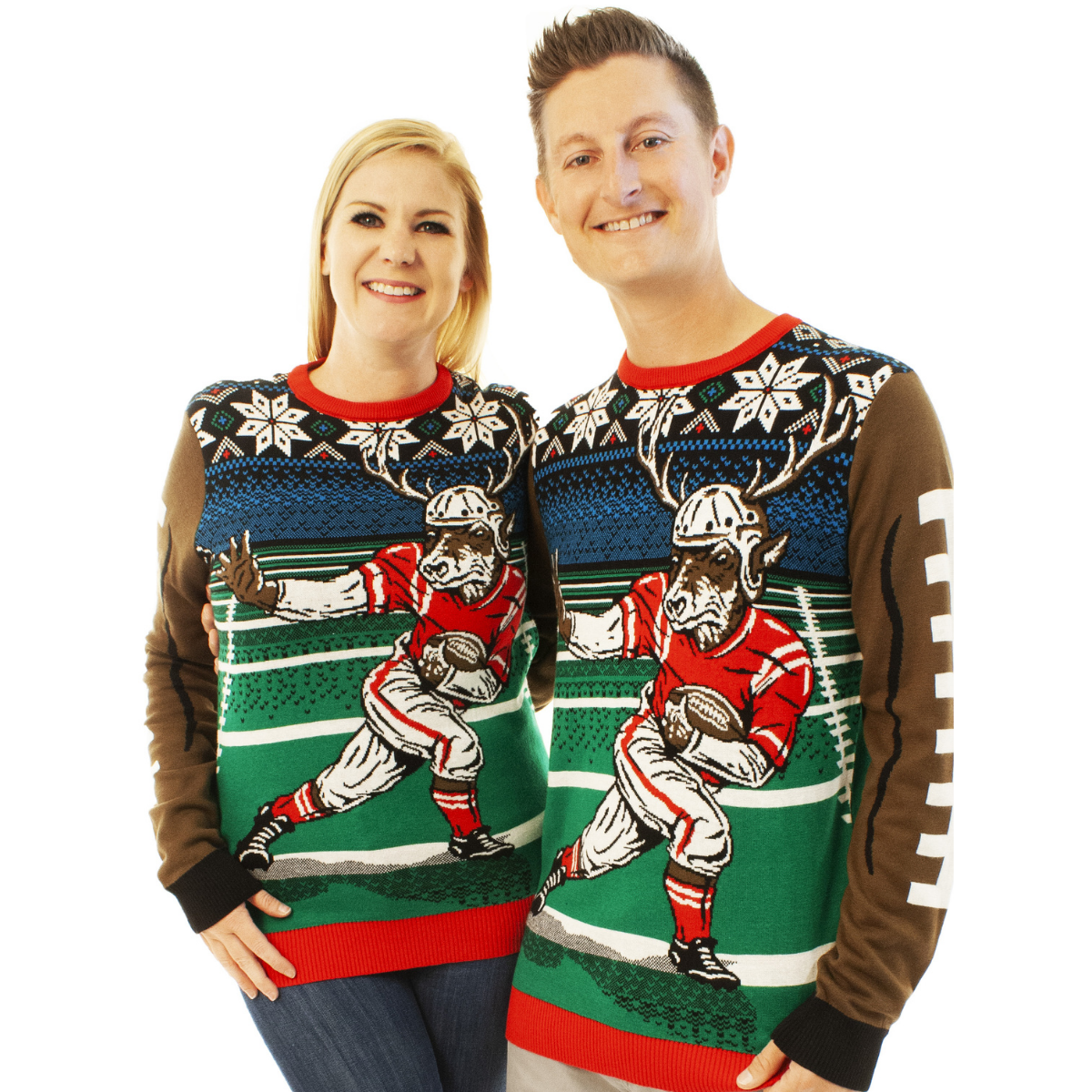 Football Reindeer | For Men & Women | Unisex Sizing Ugly Christmas Sweater - Holiday Gift product image