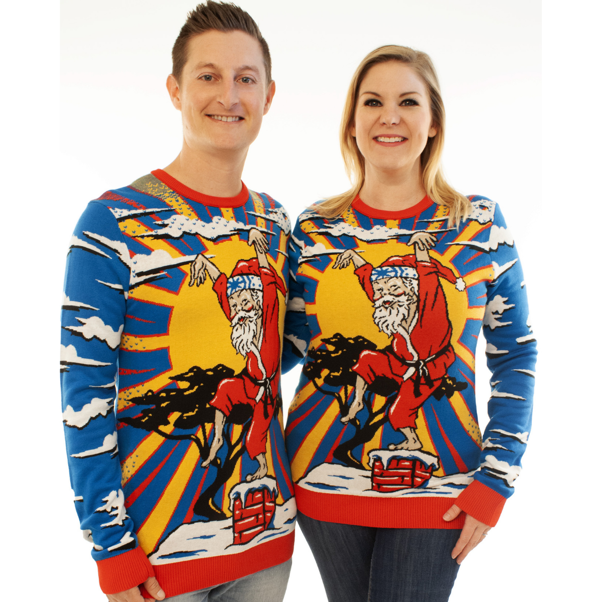 Karate Santa | For Men & Women | Unisex Sizing Ugly Christmas Sweater - Holiday Gift product image
