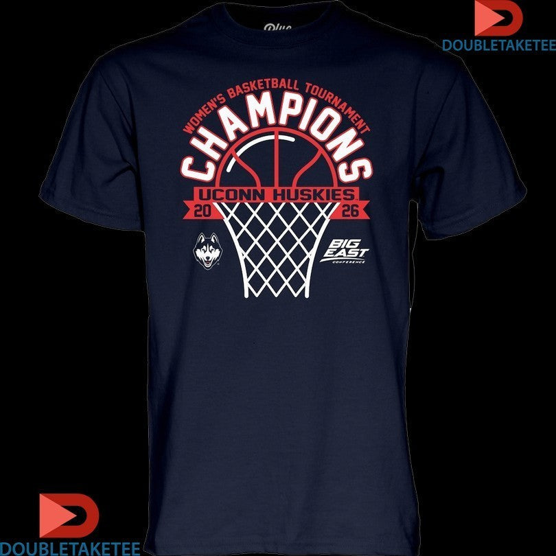 UConn Huskies 2026 Big East Women's Basketball - Adult & Kids T-Shirts, Sweatshirts & Hoodies apparel design preview 1