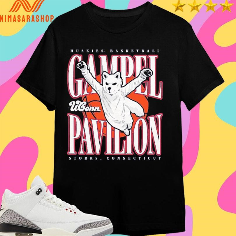 UConn Huskies Basketball Gampel Pavilion Storrs - Adult & Kids T-Shirts, Sweatshirts & Hoodies apparel design preview 1