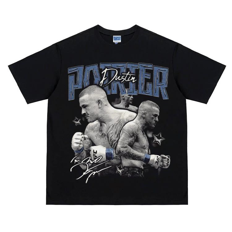 UFC "Dustin Poirier" Heavyweight Vintage 100% Cotton - Adult & Kids T-Shirts, Sweatshirts & Hoodies apparel design preview 1