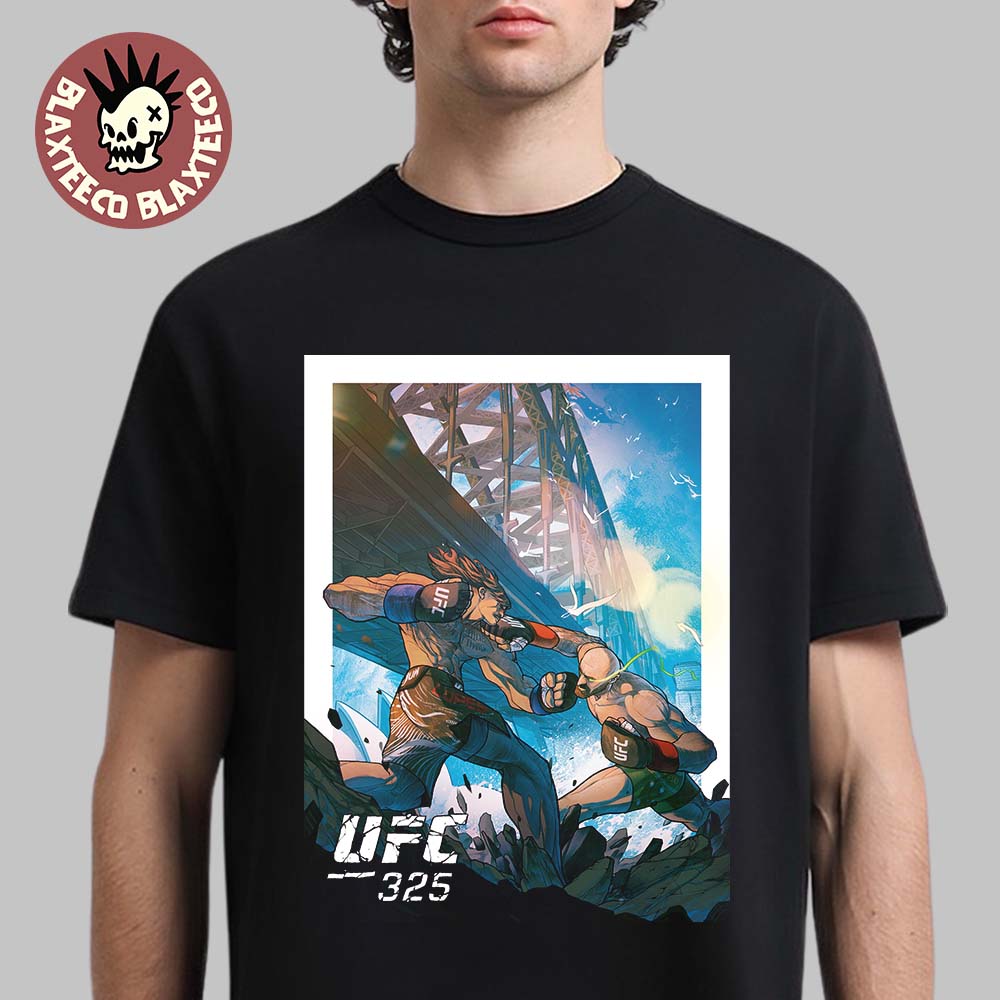 UFC 325 Volkanovski Vs Lopes 2 Artist Series Comic - Adult & Kids T-Shirts, Sweatshirts & Hoodies apparel design preview 1