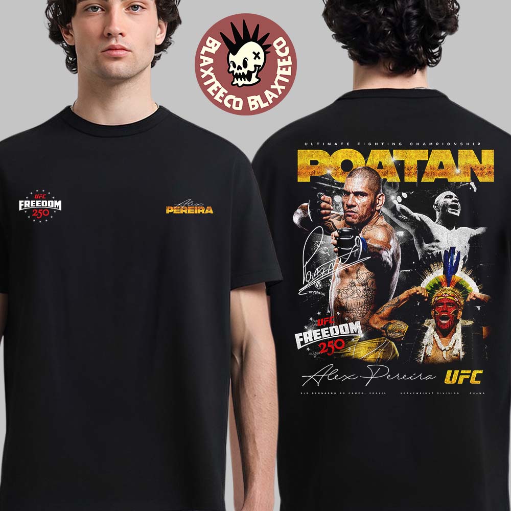 UFC Freedom 250 Alex Pereira Poatan - Adult & Kids T-Shirts, Sweatshirts & Hoodies apparel design preview 1