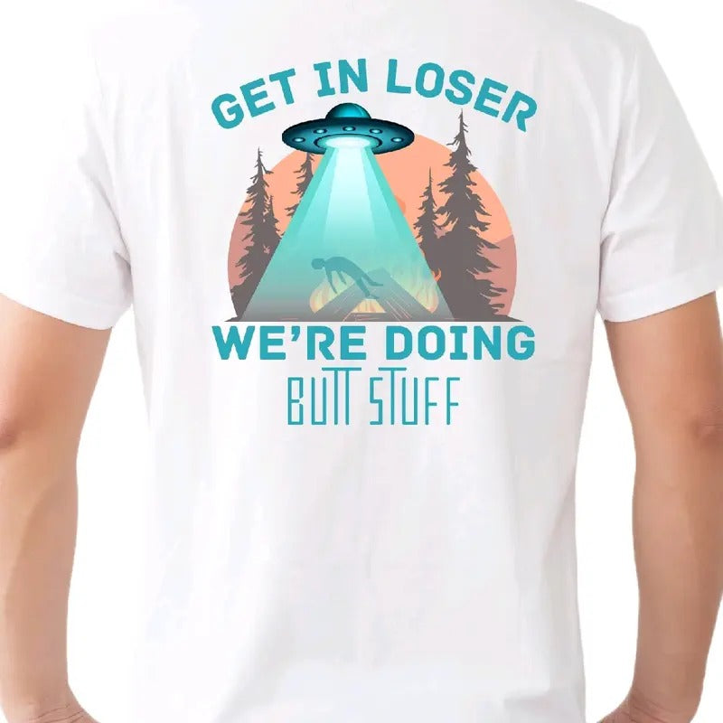 UFO: Get Loser Cotton Menswear Top Sport Funny Meme - Adult & Kids T-Shirts, Sweatshirts & Hoodies apparel design preview 1