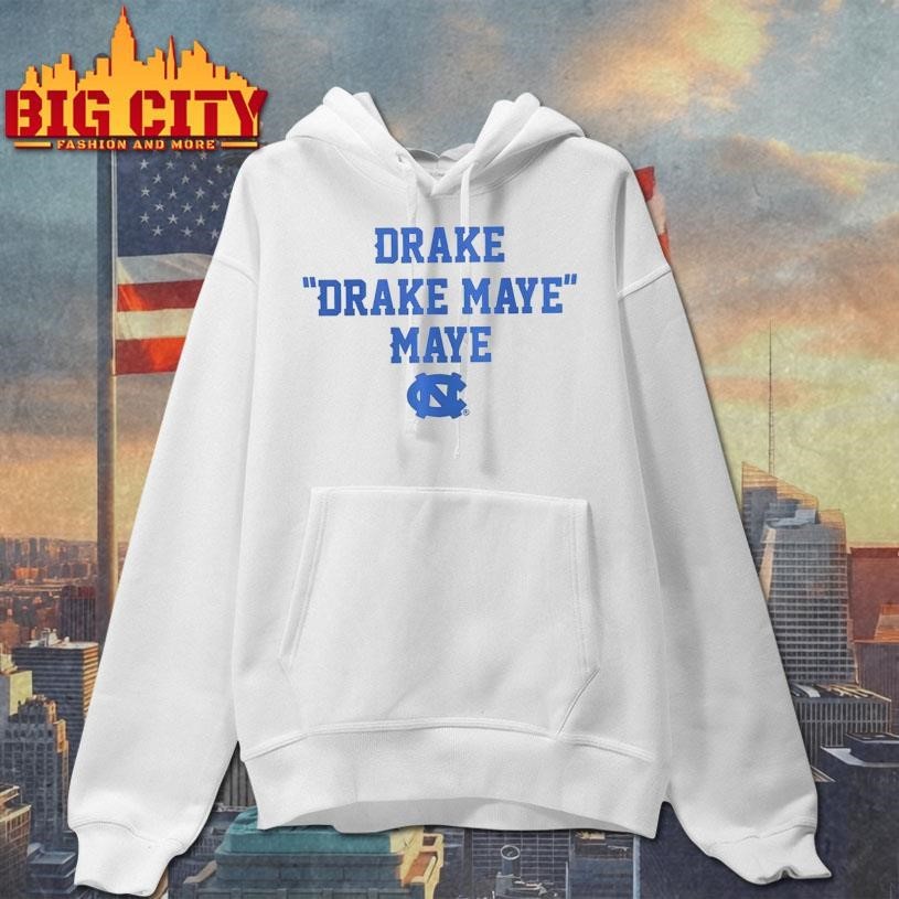 UNC Football Drake Maye text - Adult & Kids T-Shirts, Sweatshirts & Hoodies apparel design preview 1