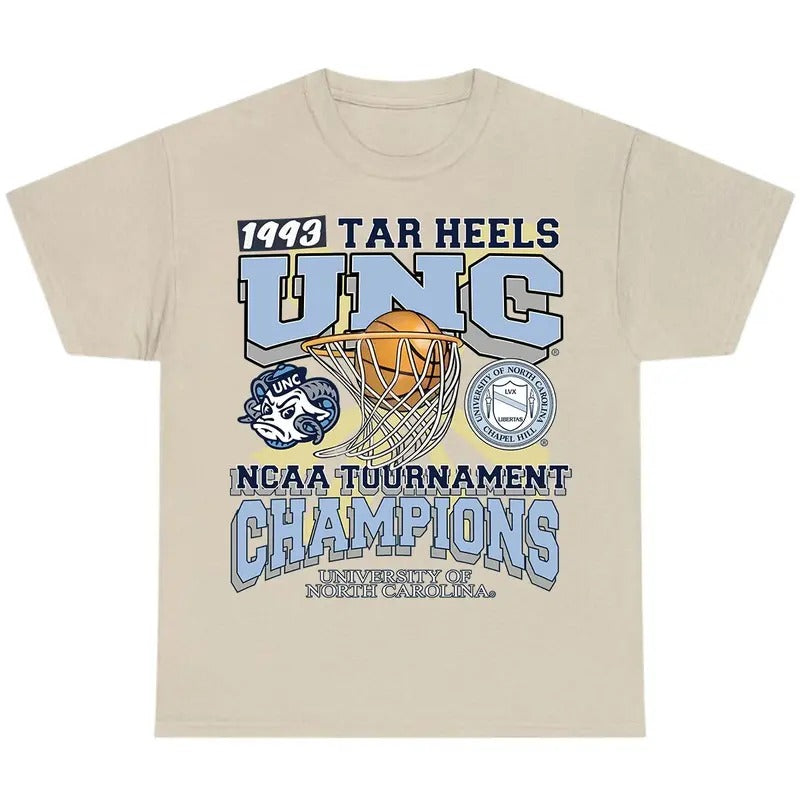 UNC 1993 TAR Heels Champions T Shir Clothes - Adult & Kids T-Shirts, Sweatshirts & Hoodies apparel design preview 1