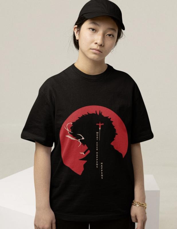 Vintage Anime Retro Whatever Happens Him - Adult & Kids T-Shirts, Sweatshirts & Hoodies apparel design preview 1