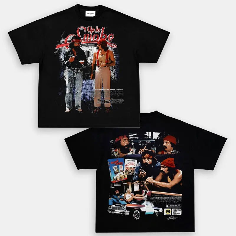 UP SMOKE Trending Movie Vintage 90s Fans Him Her - Adult & Kids T-Shirts, Sweatshirts & Hoodies apparel design preview 1