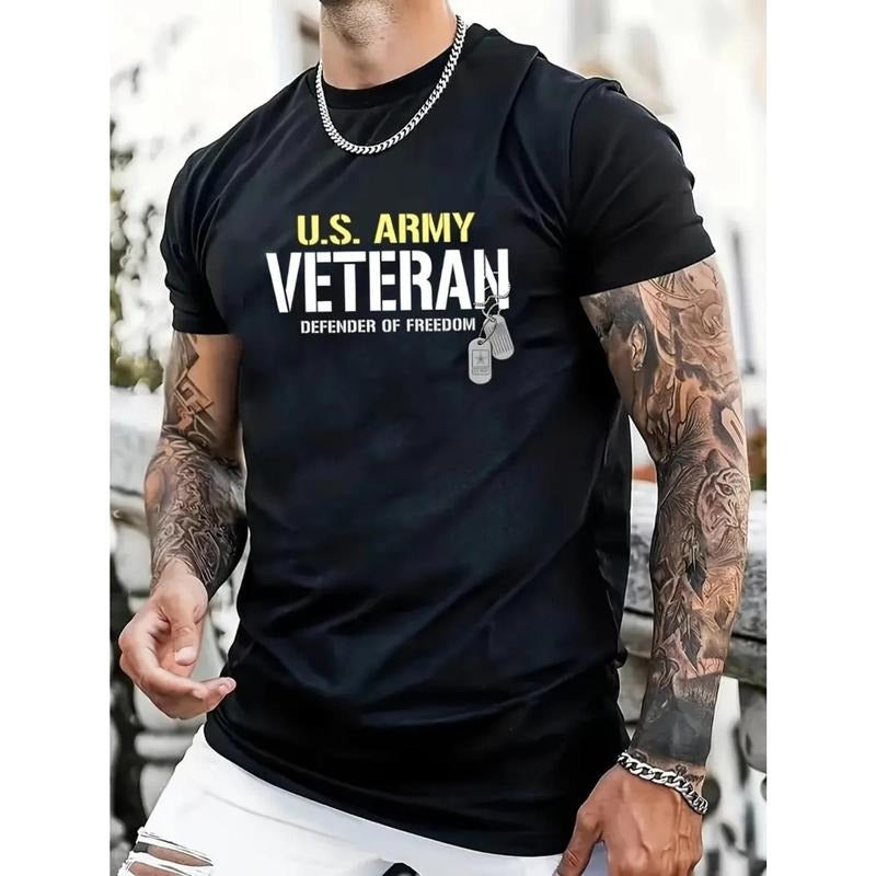 US Army Veteran Letter Print Couple Street Short - Adult & Kids T-Shirts, Sweatshirts & Hoodies apparel design preview 1