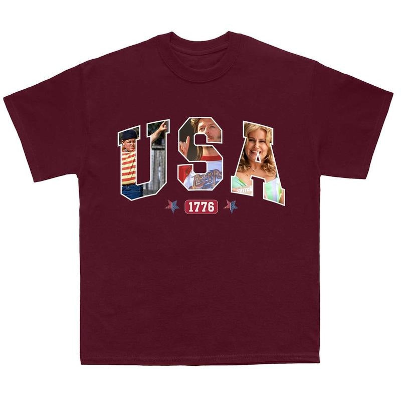 USA 1776 Funny 4th July Makes Me Want Hot Dog Real - Adult & Kids T-Shirts, Sweatshirts & Hoodies apparel design preview 1