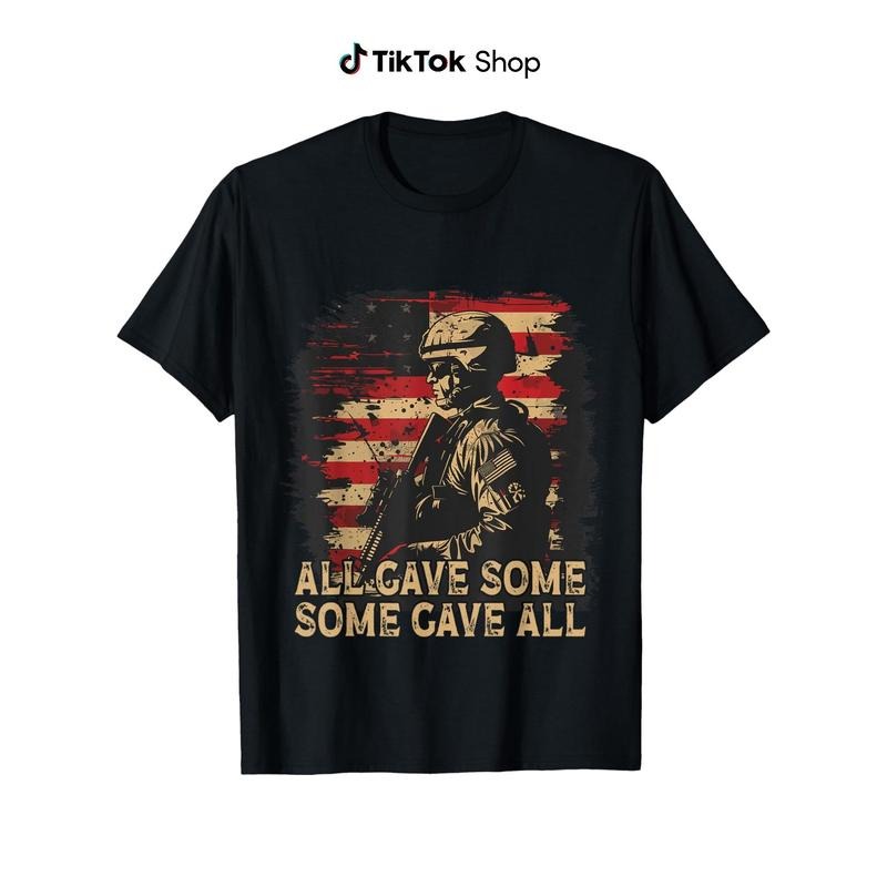 USA Flag All Gave Some American Armed Forces Memorial - Adult & Kids T-Shirts, Sweatshirts & Hoodies apparel design preview 1