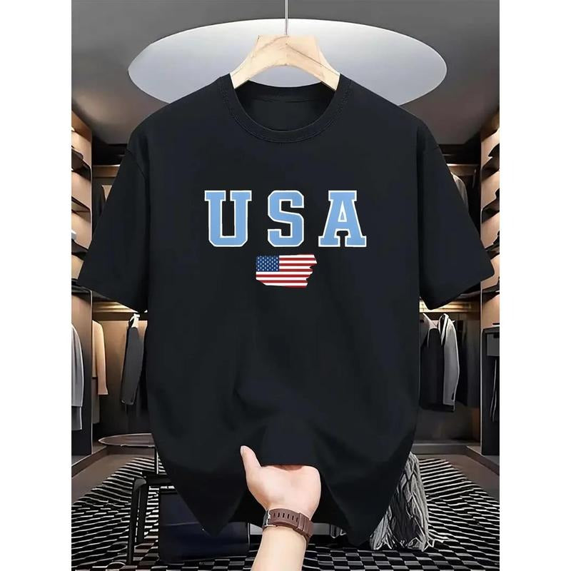 USA Flag Breathable Quick Dry Polyester Casual Round - Adult & Kids T-Shirts, Sweatshirts & Hoodies apparel design preview 1