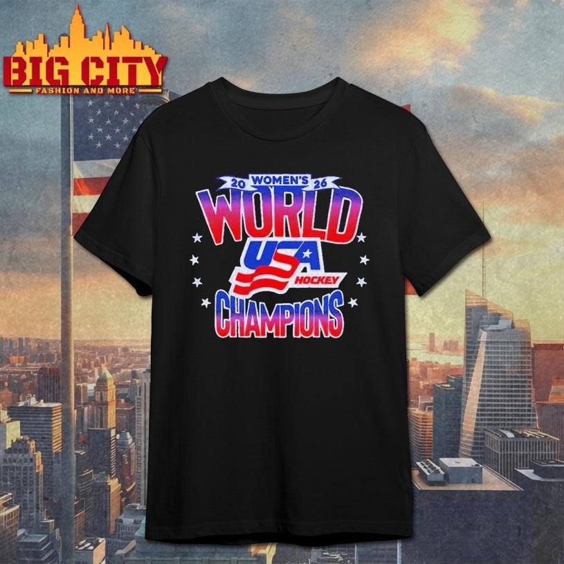 USA Hockey Women's World Champions 2026 - Adult & Kids T-Shirts, Sweatshirts & Hoodies apparel design preview 1
